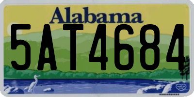AL license plate 5AT4684