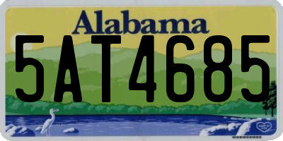 AL license plate 5AT4685