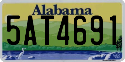 AL license plate 5AT4691
