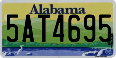 AL license plate 5AT4695