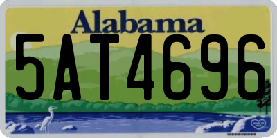 AL license plate 5AT4696