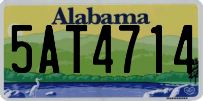 AL license plate 5AT4714