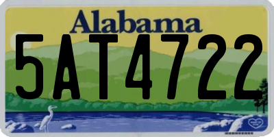 AL license plate 5AT4722