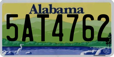 AL license plate 5AT4762