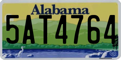 AL license plate 5AT4764