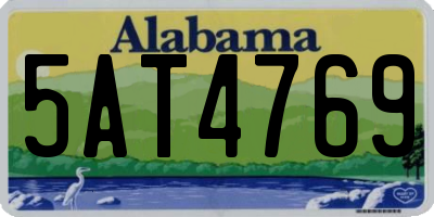 AL license plate 5AT4769