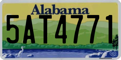 AL license plate 5AT4771