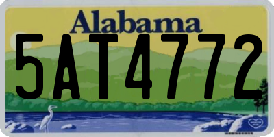 AL license plate 5AT4772