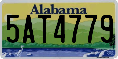 AL license plate 5AT4779