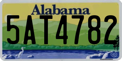 AL license plate 5AT4782