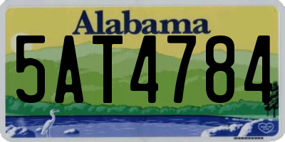 AL license plate 5AT4784