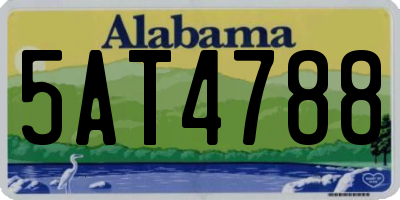 AL license plate 5AT4788