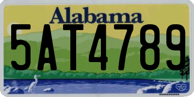 AL license plate 5AT4789