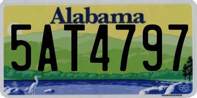 AL license plate 5AT4797