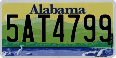 AL license plate 5AT4799