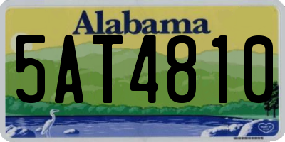 AL license plate 5AT4810