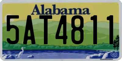 AL license plate 5AT4811