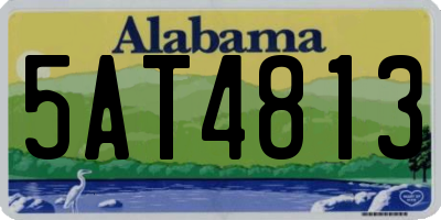 AL license plate 5AT4813