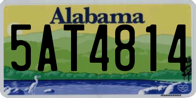 AL license plate 5AT4814