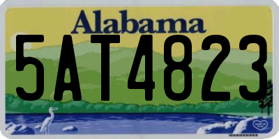 AL license plate 5AT4823