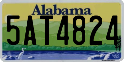 AL license plate 5AT4824