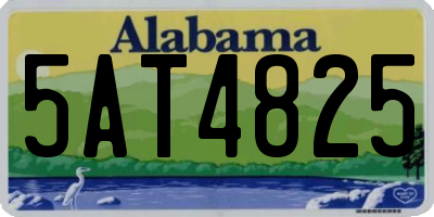 AL license plate 5AT4825