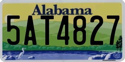 AL license plate 5AT4827