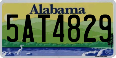 AL license plate 5AT4829