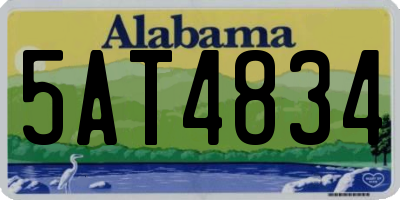 AL license plate 5AT4834