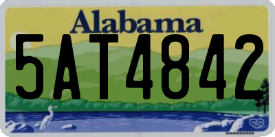 AL license plate 5AT4842