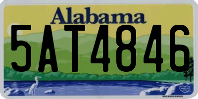 AL license plate 5AT4846