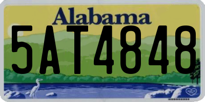 AL license plate 5AT4848