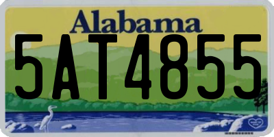 AL license plate 5AT4855