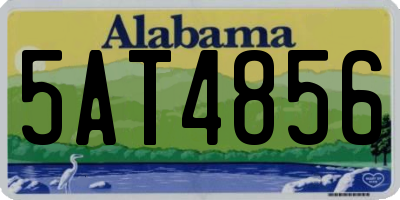 AL license plate 5AT4856