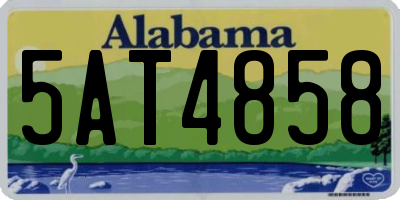 AL license plate 5AT4858
