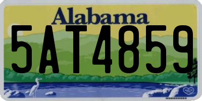 AL license plate 5AT4859