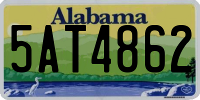 AL license plate 5AT4862