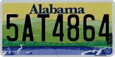 AL license plate 5AT4864