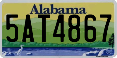 AL license plate 5AT4867