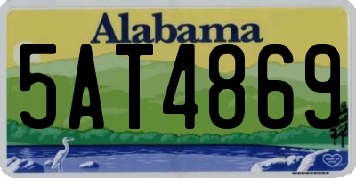 AL license plate 5AT4869