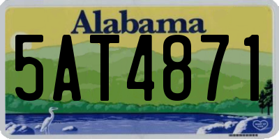 AL license plate 5AT4871