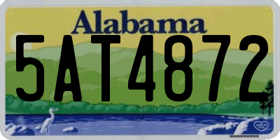 AL license plate 5AT4872