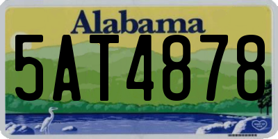 AL license plate 5AT4878