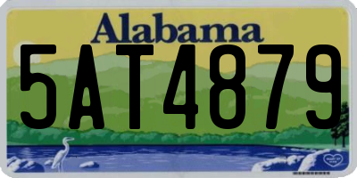 AL license plate 5AT4879