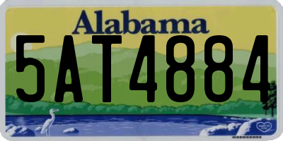AL license plate 5AT4884