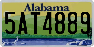 AL license plate 5AT4889