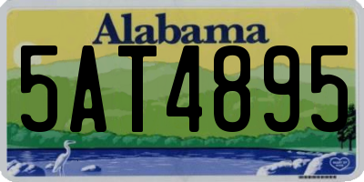 AL license plate 5AT4895