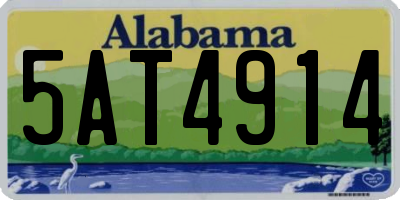 AL license plate 5AT4914