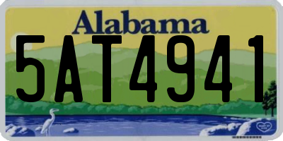 AL license plate 5AT4941