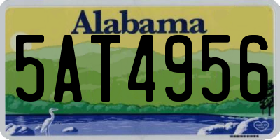 AL license plate 5AT4956